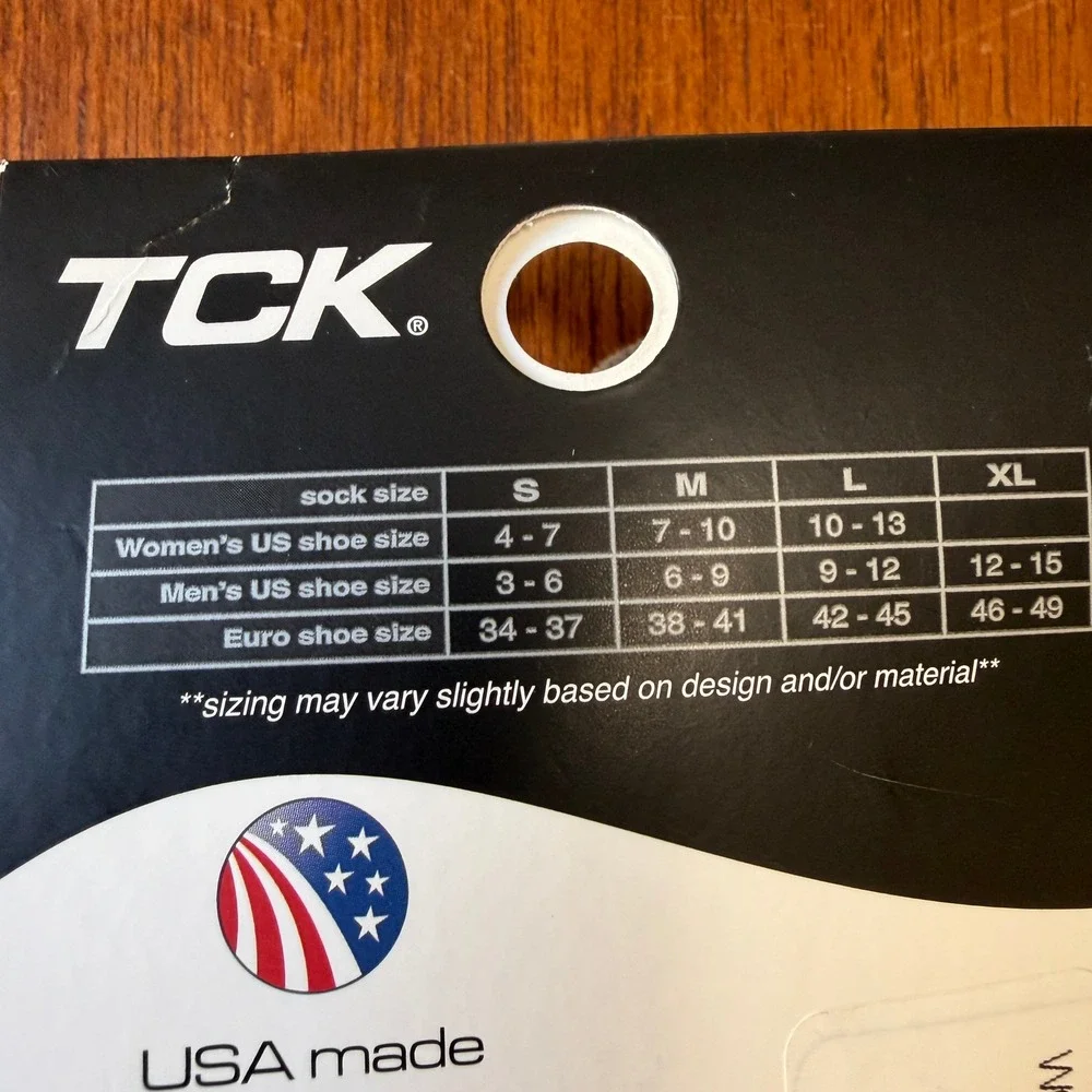 TCK Performance Digital Camo Athletic Socks Scarlet Red Black Grey Large NEW